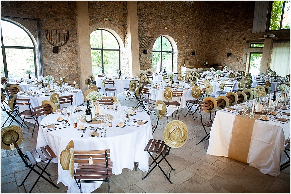 reception mariage Château Bas d'Aumelas